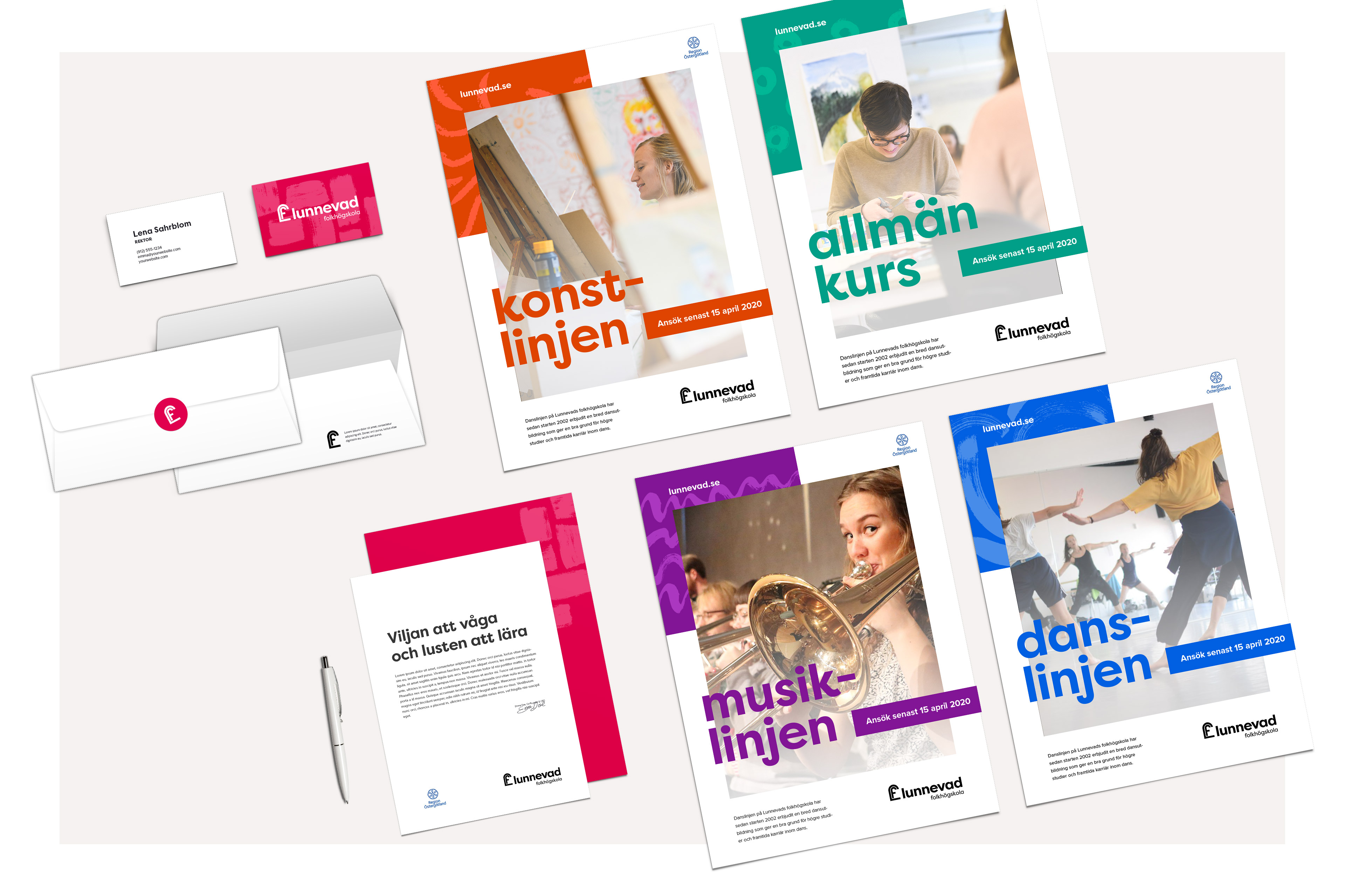 Lunnevad folkhögskolas grafiska profil Lunnevad folkhögskolas grafiska profil