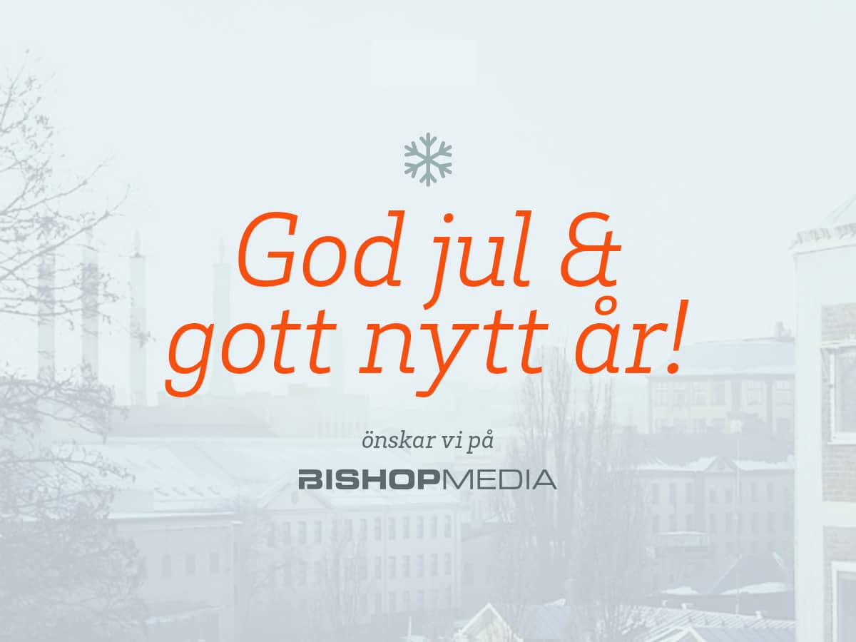 God jul och gott nytt år från Bishop Media