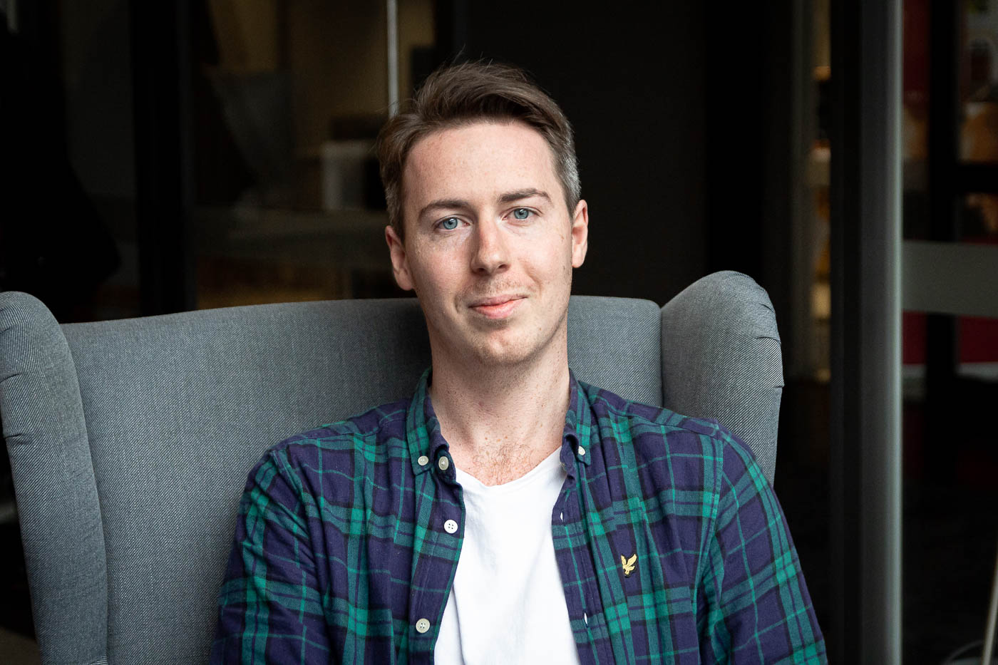 Adam Olsson, designer på Bishop Media