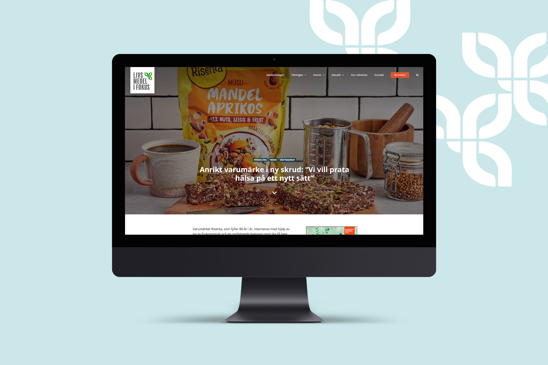 Livsmedel i fokus webbdesign Livsmedel i fokus webbdesign