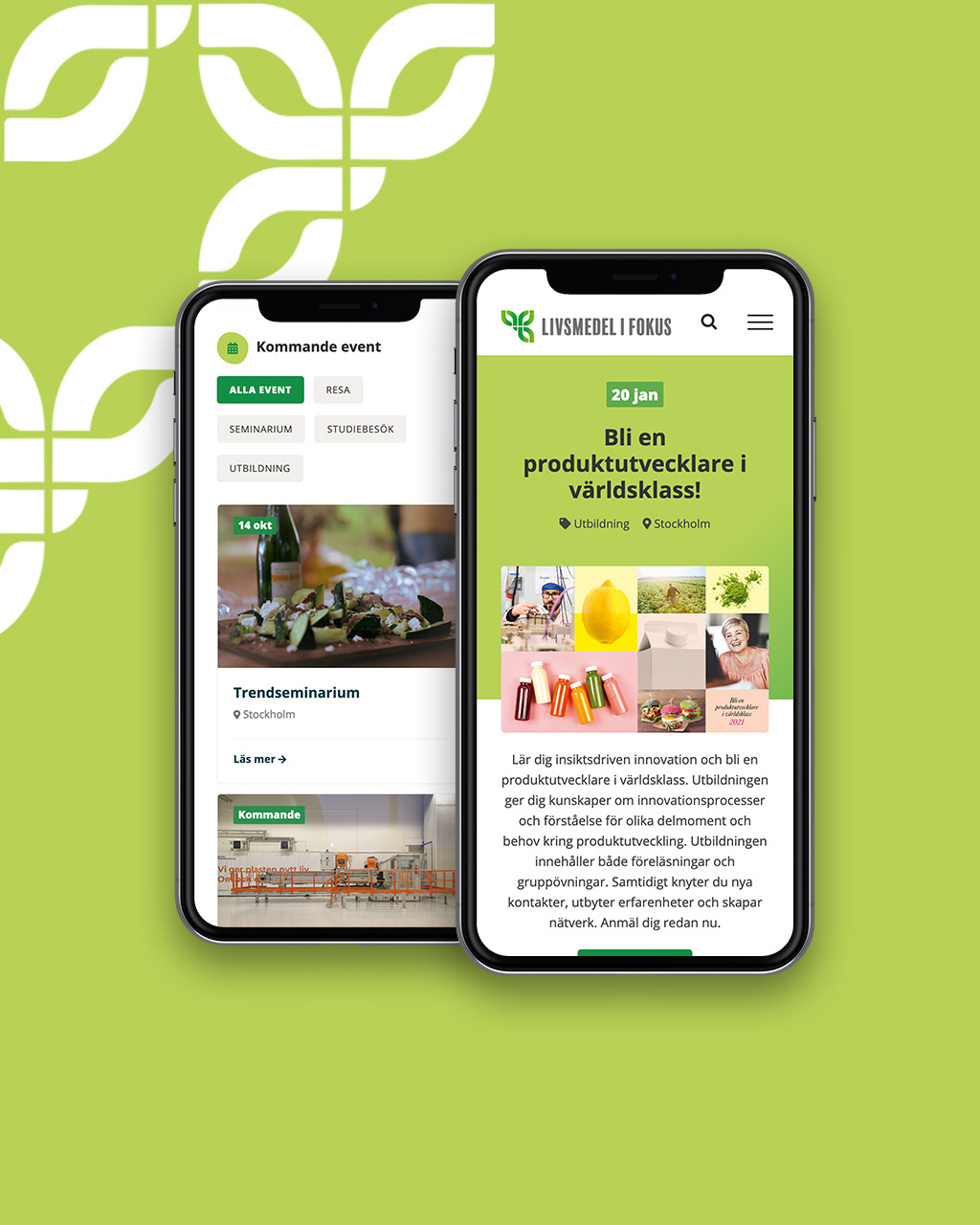 Livsmedel i fokus webbdesign Livsmedel i fokus webbdesign