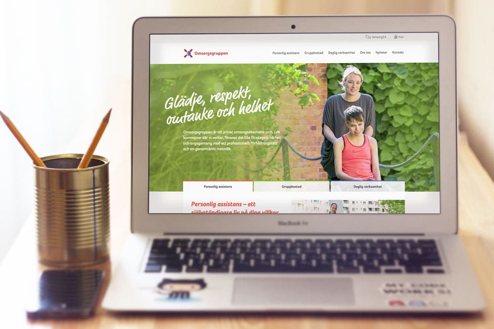 Omsorgsgruppen – hemsida av Bishop Media